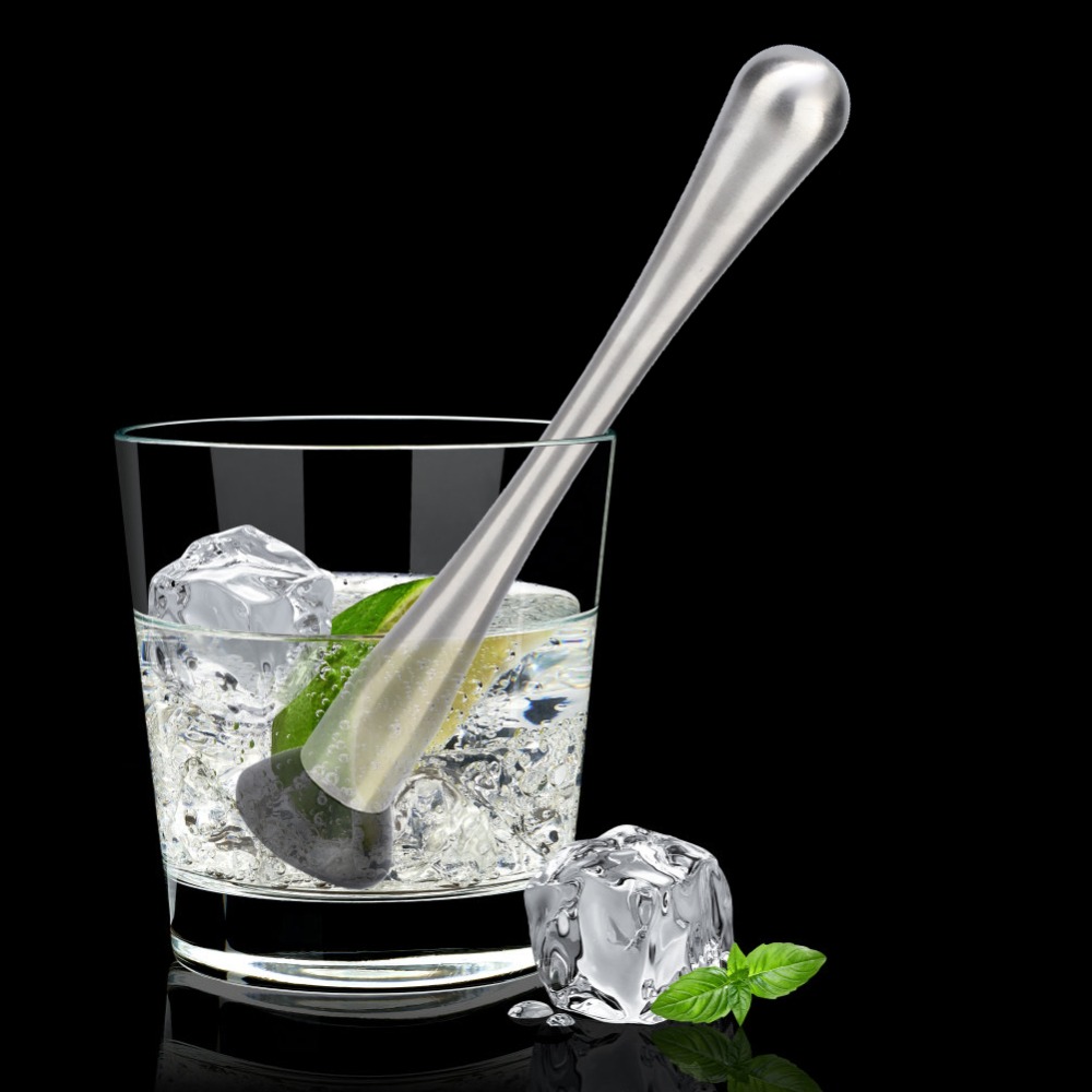 Muddler Cocktail Bar - Professional Solid Construction Cocktail Muddler Easy