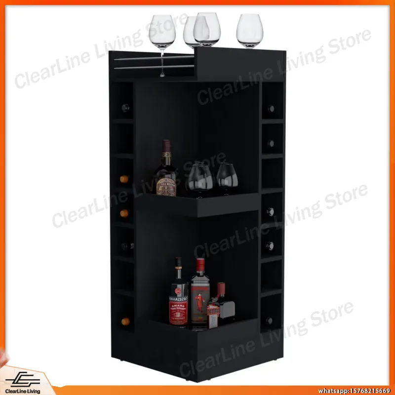 Black Corner Bar Cabinet with  - Wine Beer Rum recension och pris