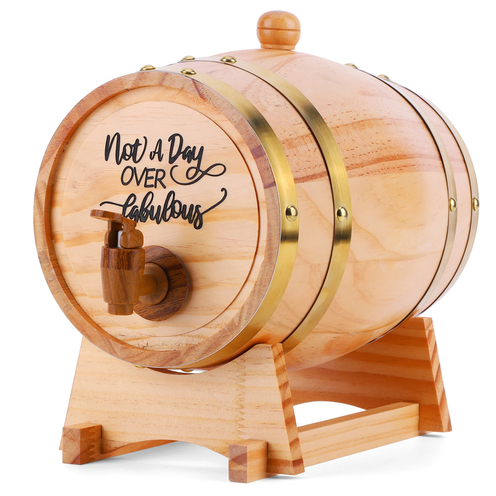 3L Wooden Whiskey Barrel with  - Wine Beer Rum recension och pris