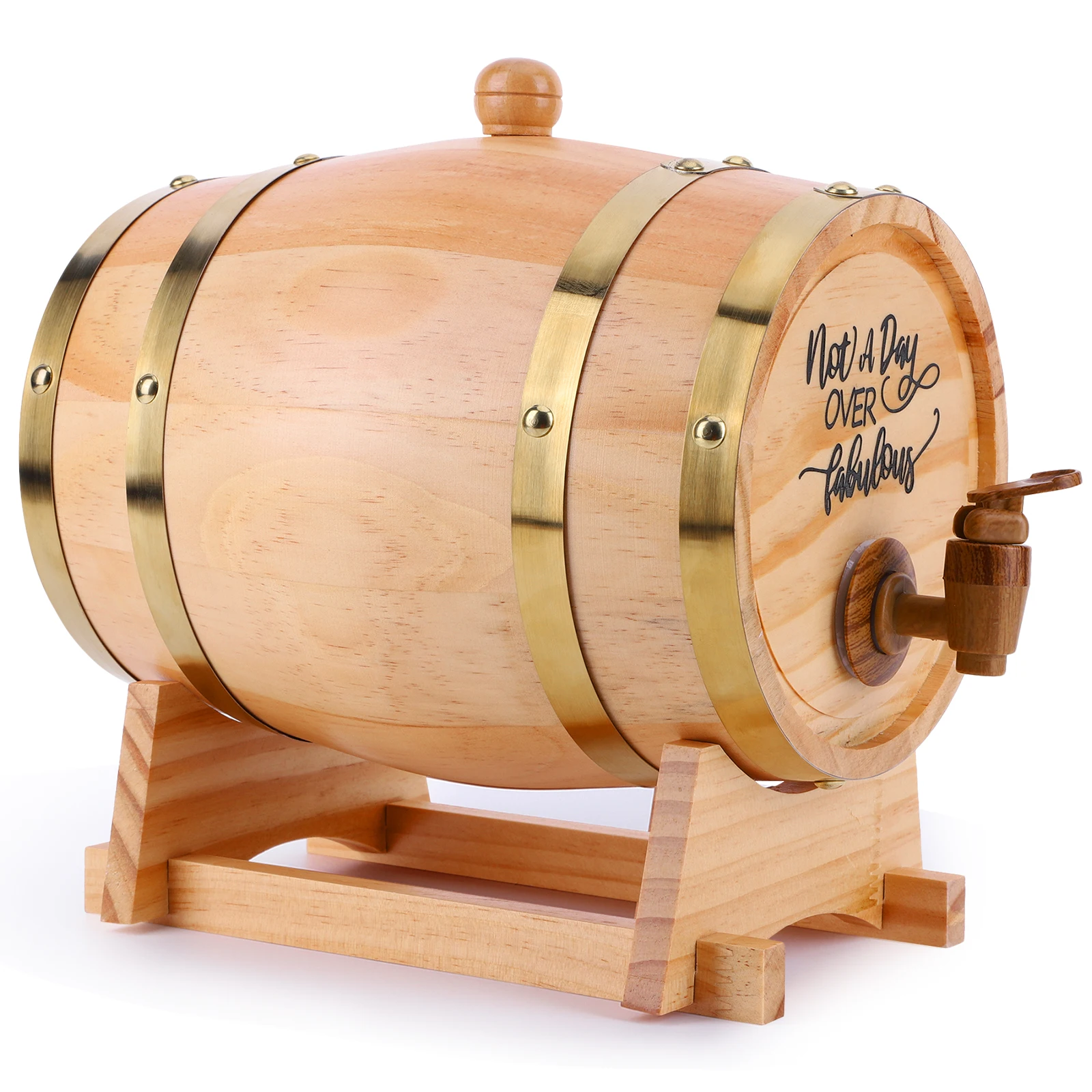 3L Wooden Whiskey Barrel with  - Wine Beer Rum recension och pris