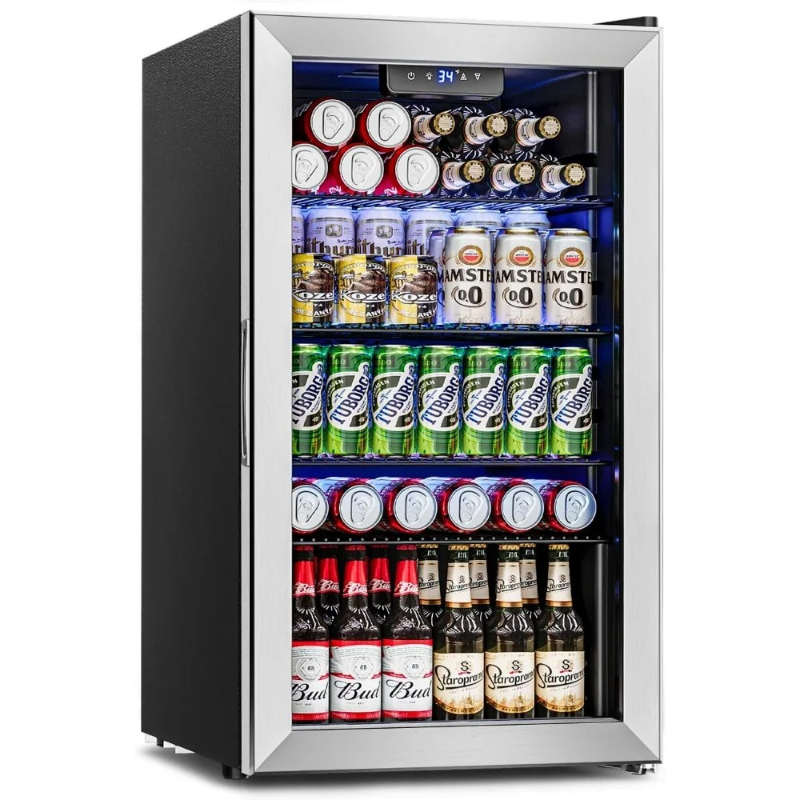 Beverage Refrigerator Cooler - - Wine Beer Fridge Small recension och pris