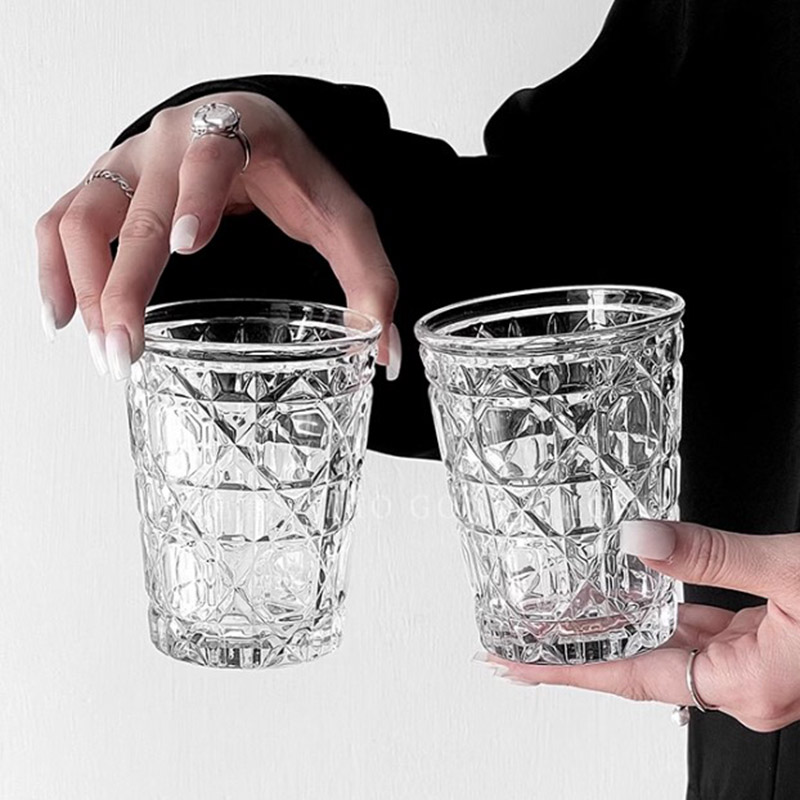 2pcs 310ml Vintage Diamond Pat - Wine Beer Glass recension och pris