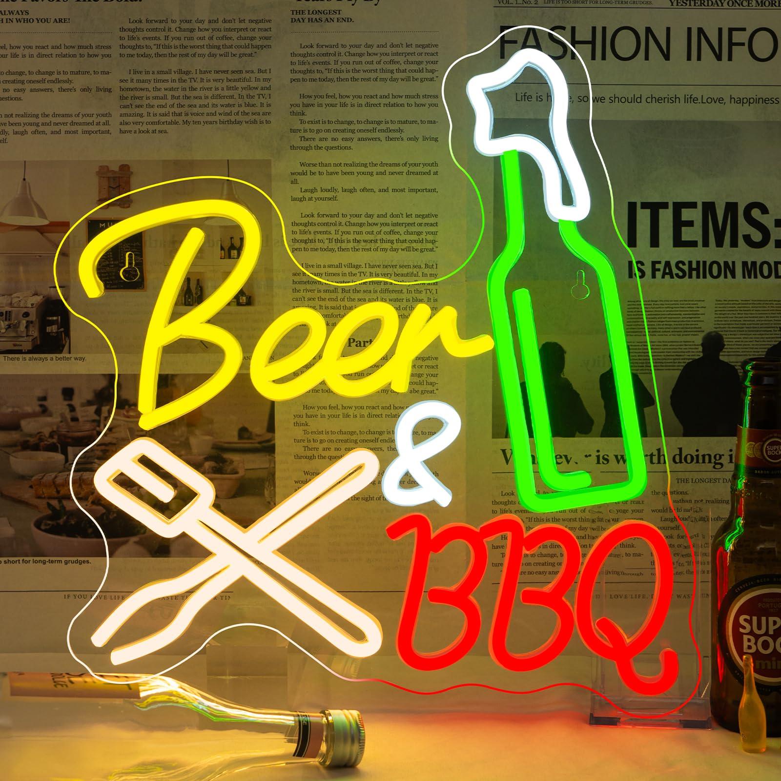 Neon Beer Signs for Wall Wine  - Wine Beer Restaurant recension och pris