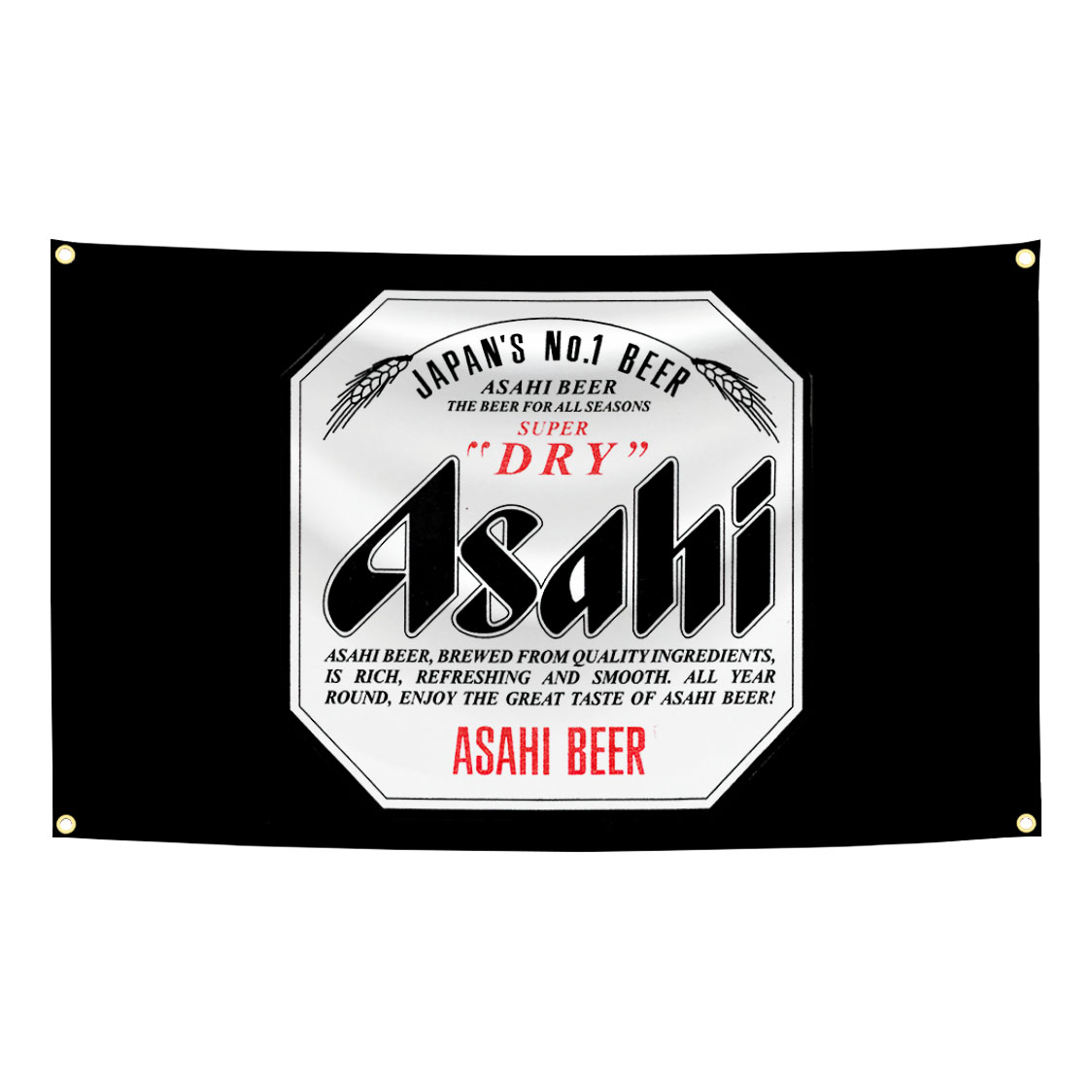 90x150cm A-Asahis Beer Flag Dr - Wine Beer Rum recension och pris