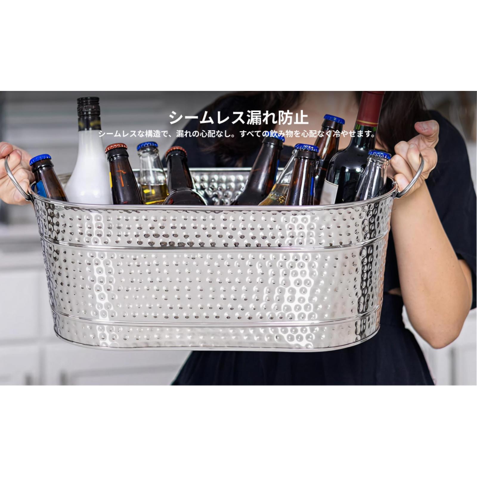 2x Galvanized Oval Beverage Tu - Wine Beer Restaurant recension och pris