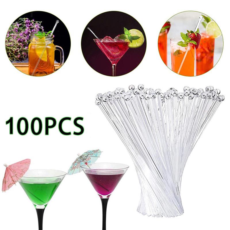 100Pcs Transparent Cocktail Dr - Muddler Cocktail Bar recension och pris
