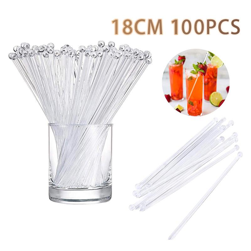 100Pcs Transparent Cocktail Dr - Muddler Cocktail Bar recension och pris