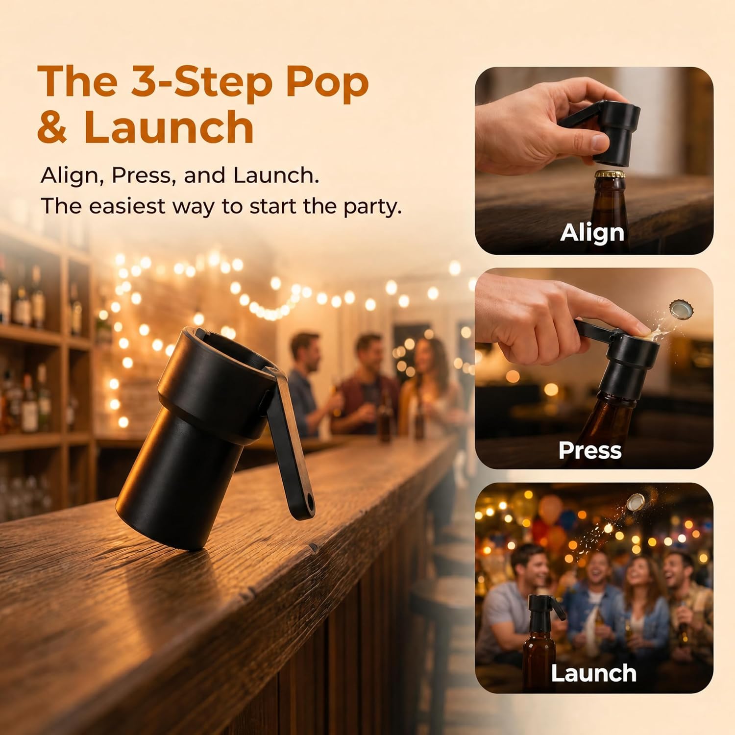 Bottle Opener, Bottle Cap Shoo - Is Wine And Beer Difference recension och pris