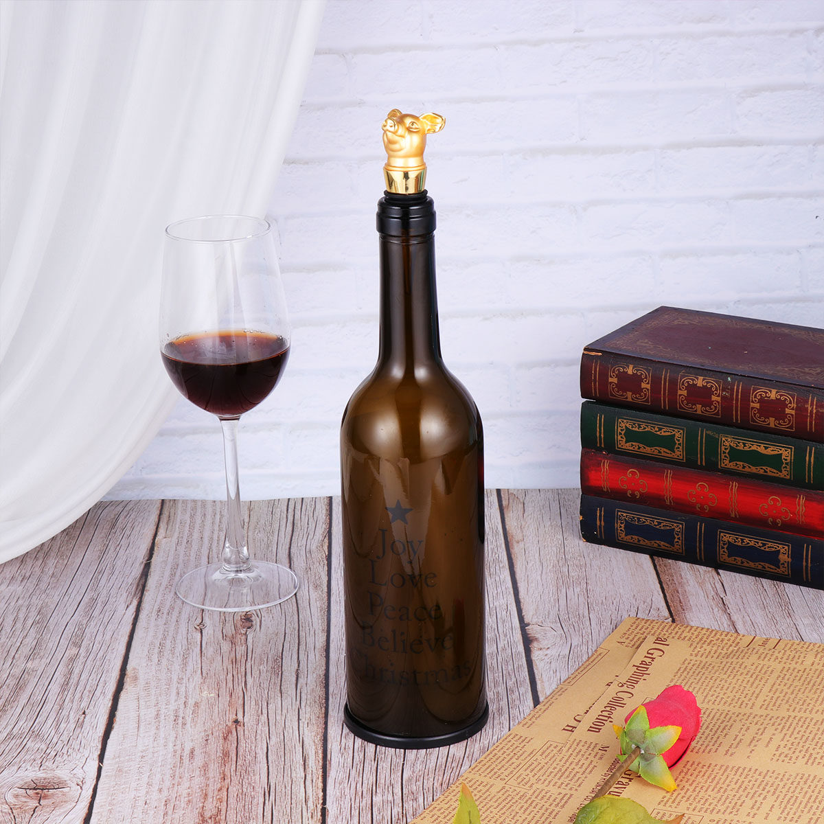 1Pcs Creative Pig Wine Stopper - Wine Beer Restaurant recension och pris