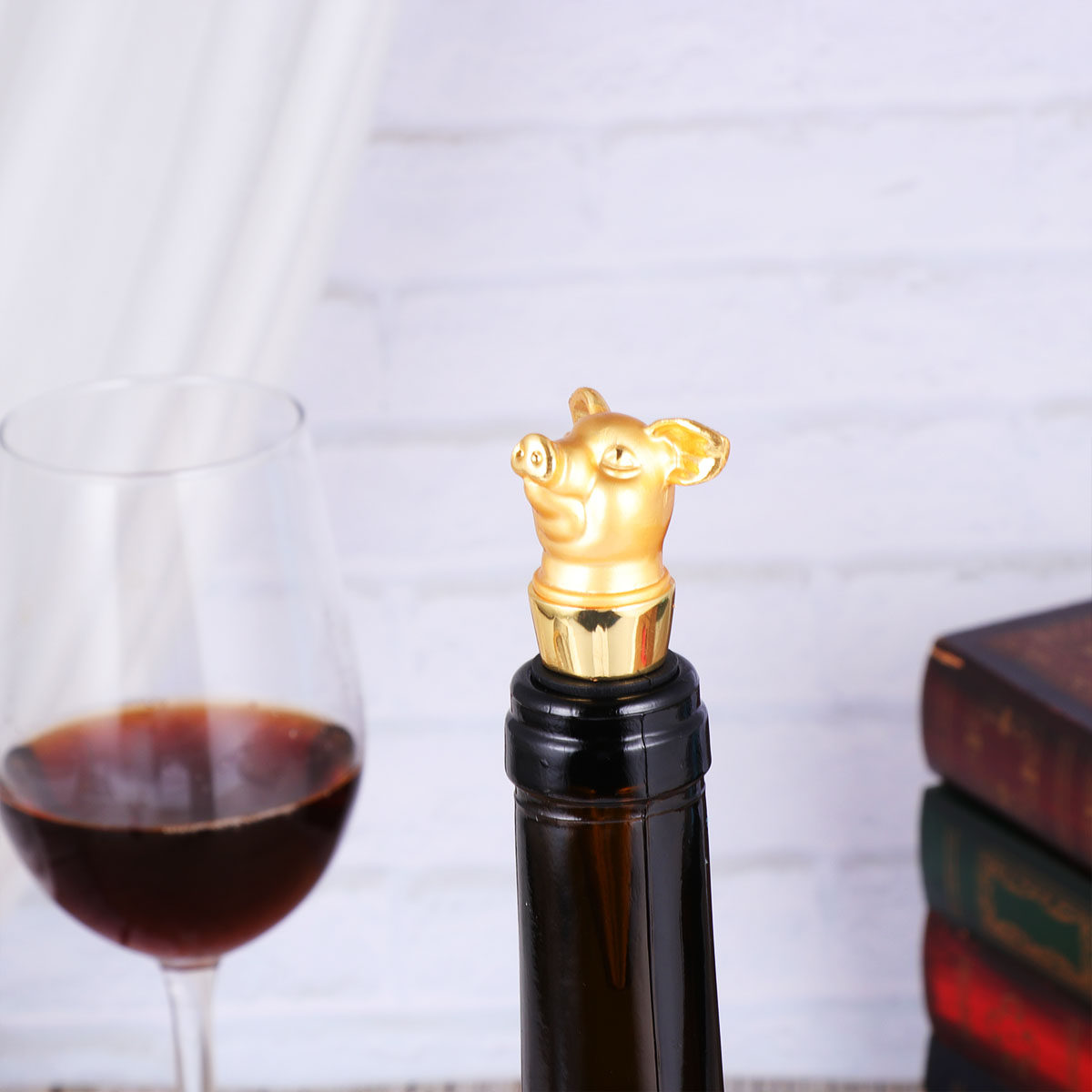 1Pcs Creative Pig Wine Stopper - Wine Beer Restaurant recension och pris