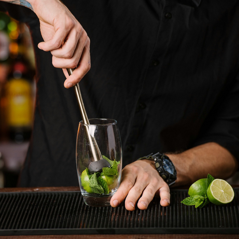 Stainless Steel Cocktail Muddl - Muddler Cocktail Bar recension och pris