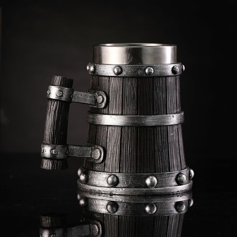 Wood Grain Beer Glass Resin St - Wine Beer Glass recension och pris