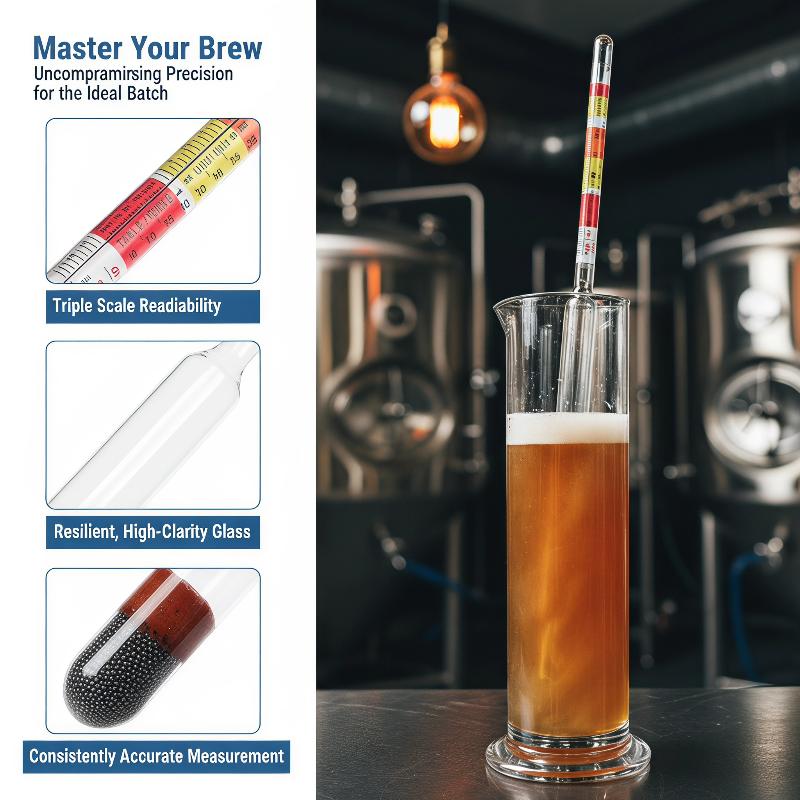 1Pcs 3 Scale Hydrometer For Wi - Wine Beer Cider recension och pris